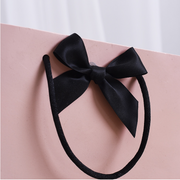 Custom Paper Shopping Bag with Bow Detail