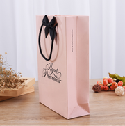 Custom Paper Shopping Bag with Bow Detail