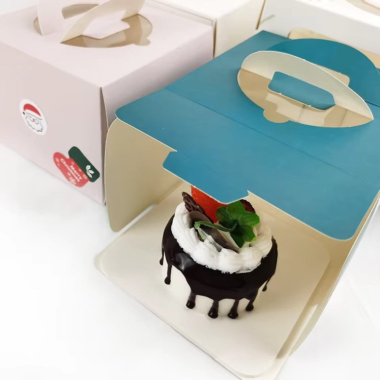 Custom Cake Boxes with Window & Carry Handle