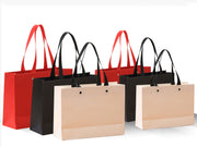 Custom Printed Kraft Paper Shopping Bags with Flat Handles | Personalized Retail & Gift Packaging