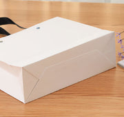 Custom Printed Kraft Paper Shopping Bags with Flat Handles | Personalized Retail & Gift Packaging