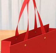 Custom Printed Kraft Paper Shopping Bags with Flat Handles | Personalized Retail & Gift Packaging