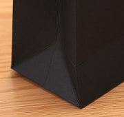 Custom Printed Kraft Paper Shopping Bags with Flat Handles | Personalized Retail & Gift Packaging
