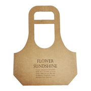 Custom Printed Kraft Paper Flower Bags with Handles | Personalized Bouquet Packaging