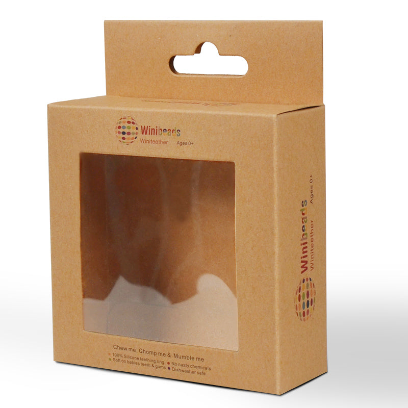 Custom Kraft Paper Boxes with Window | Printed Hanging Display Packaging