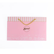 Personalized Pink Paper Shopping Bags with Rope Handles | Custom Printed Gift Bags