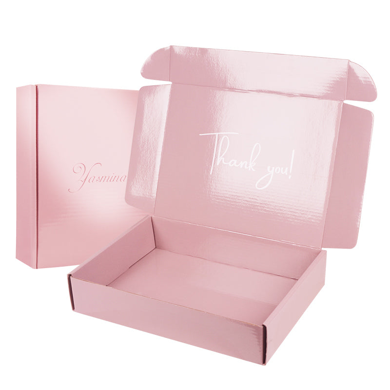 Custom Pink Mailer Boxes with Inside & Outside Printing | Corrugated Shipping Packaging